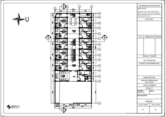 CAD Drawing - Gambar Kerja dan Gambar IMB  - 2