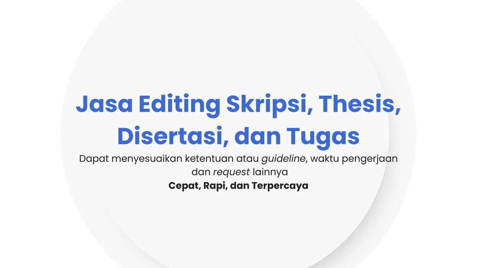 Jasa Editing Skripsi, Thesis, Disertasi, dan Tugas, Harga Jasa Editing, Jasa Proofreading, Jasa Edit Grammar, Cek Grammar, Jasa Turnitin, Cek Plagiasi Turnitin