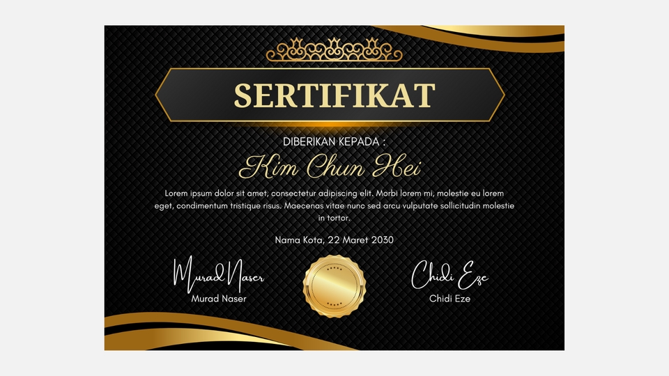 Digital Printing - DESAIN SERTIFIKAT KREATIF - 3