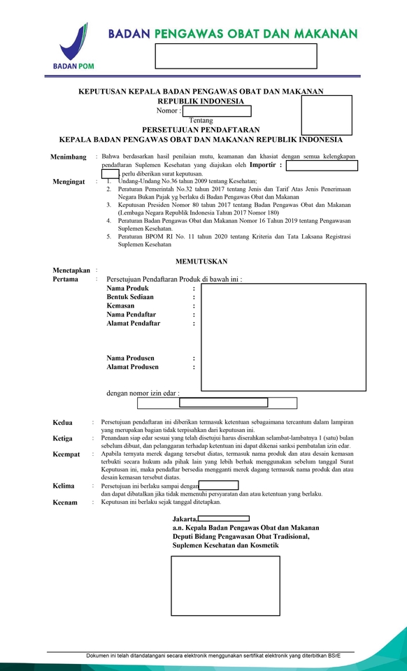 Jasa Lainnya - Regulatory Affair - 6