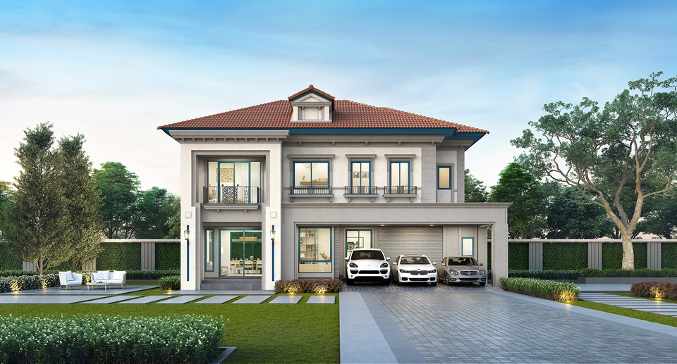 รับออกแบบบ้าน 3d perspective โมเดลบ้าน 3 มิติ ราคาถูก