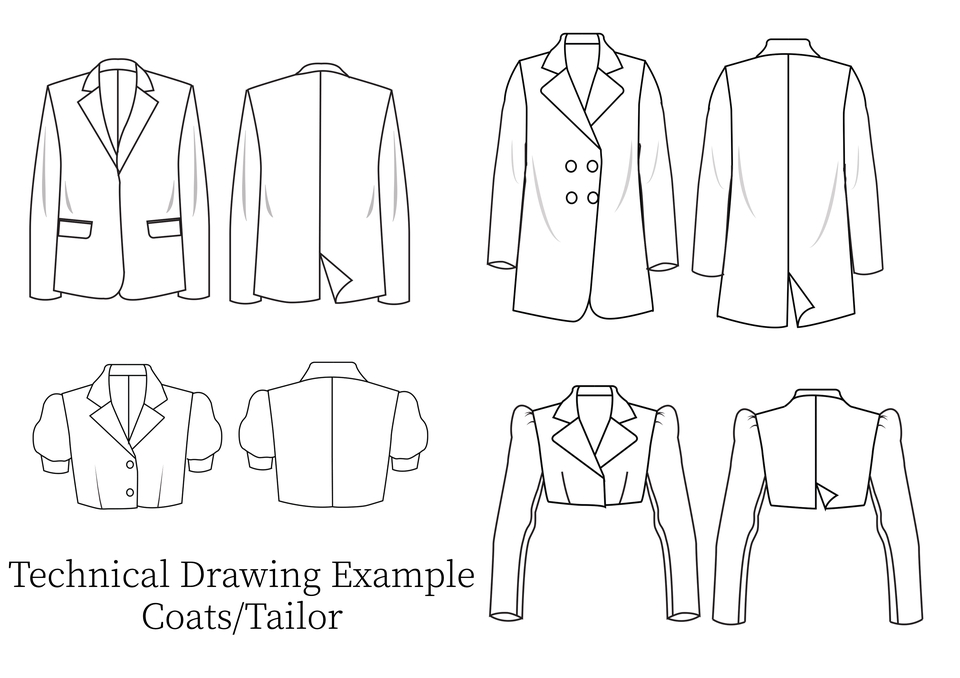 Desain Kaos & Motif - TECHNICAL DRAWING FASHION DESIGN - 4