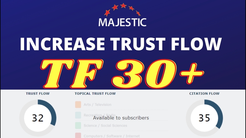 Digital Marketing - I will increase your website trust flow to 30 plus - 1