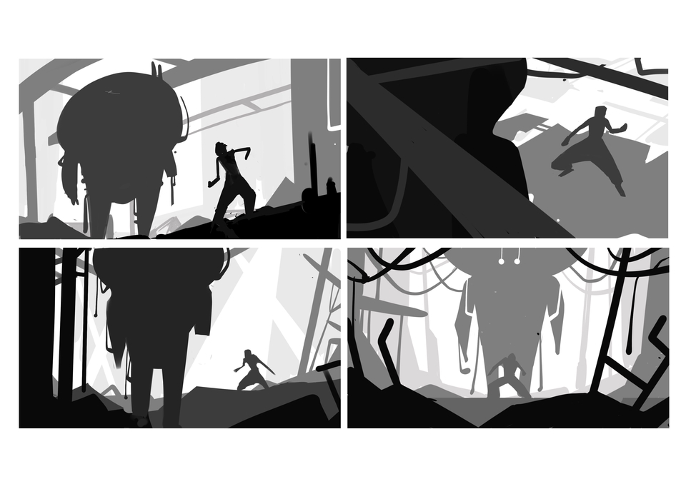 วาด/ออกแบบสตอรี่บอร์ด - รับวาด Storyboard/ Beatboard/ Animation/ Movie - 25