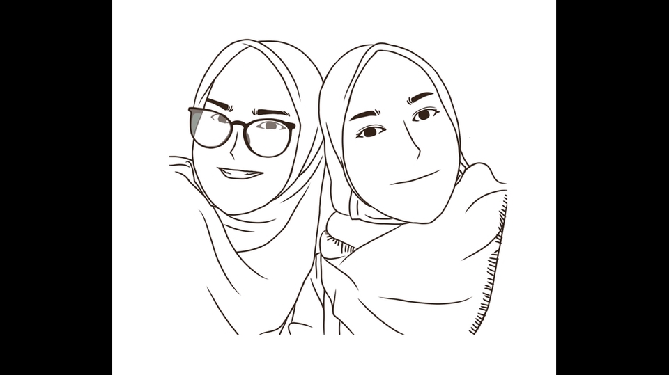 Gambar dan Ilustrasi - Ilustrasi Kartun Style Couple - 2