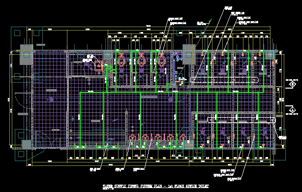 CAD Drawing - Mechanical & Electrical Desain Gambar 2D MEP M.E - 14