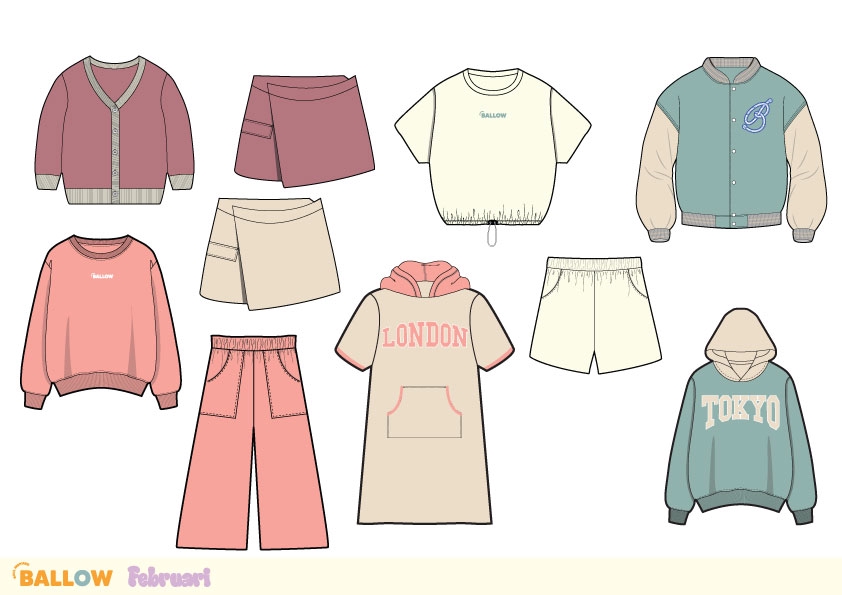 Desain Kaos & Motif - Design Baju Anak Lucu Untuk Bisnis Retail - 8