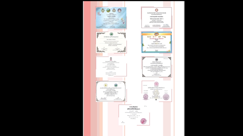 Portfolio & Resume - Portfolio/resume ยื่นสมัครเรียนต่อ/สมัครทำงาน - 19