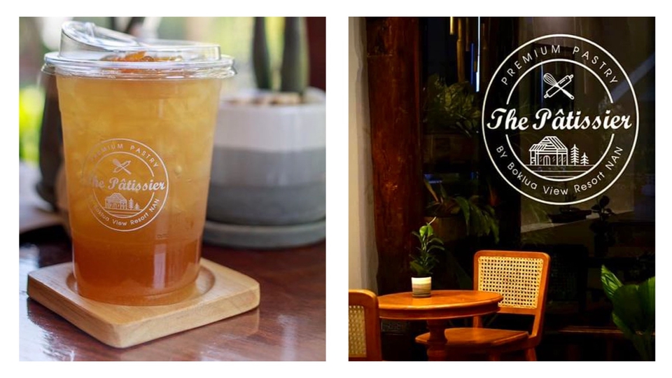 รับออกแบบโลโก้ร้าน The Patissier โลโก้สวยหรู ออกแบบโลโก้ร้านอาหาร