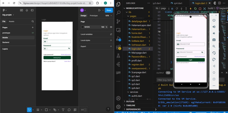 Jasa pembuatan aplikasi android, contoh aplikasi login mobile