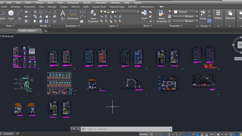 CAD Drawing - Dapat merancang serta menggambar Desain Struktur Arsitektur dan MEP - 1
