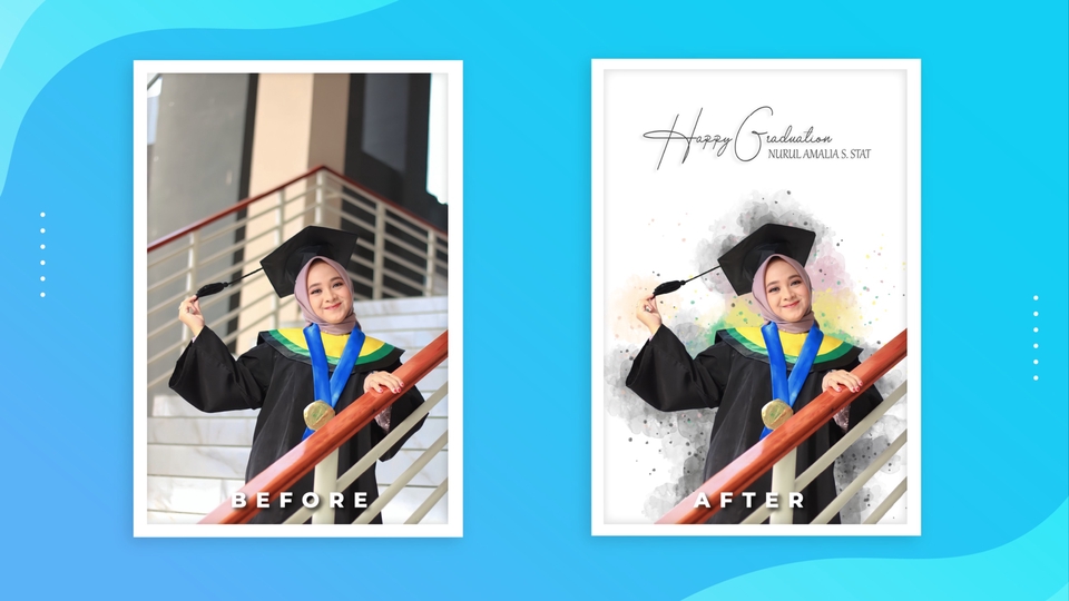 Edit Gambar & Photoshop - EDIT FOTO UNTUK HADIAH ULTAH, PERNIKAHAN, KELULUSAN, DLL - 1