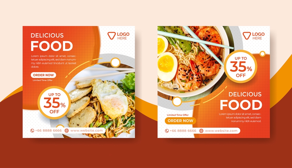 Banner Online - Desain Sosial Media Post Banner dan Desain Food Menu Banner Professional - 12