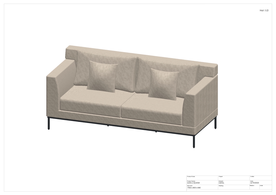 Desain Furniture - JASA PEMBUATAN DESAIN FURNITURE 2D / 3D - 2