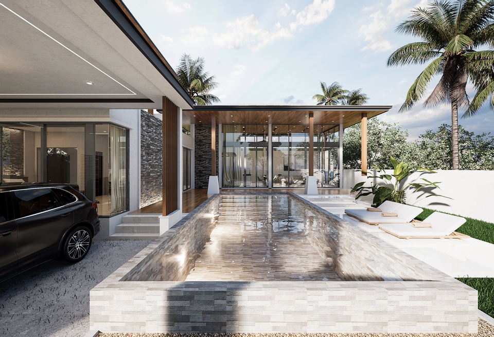 รับออกแบบตกแต่งภายใน 3D Render รับออกแบบภายใน เขียนภาพ Perspective ...