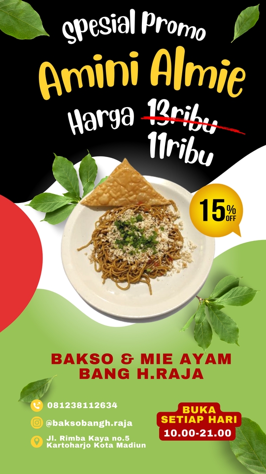 Bakmie Raja Jasa Design Banner