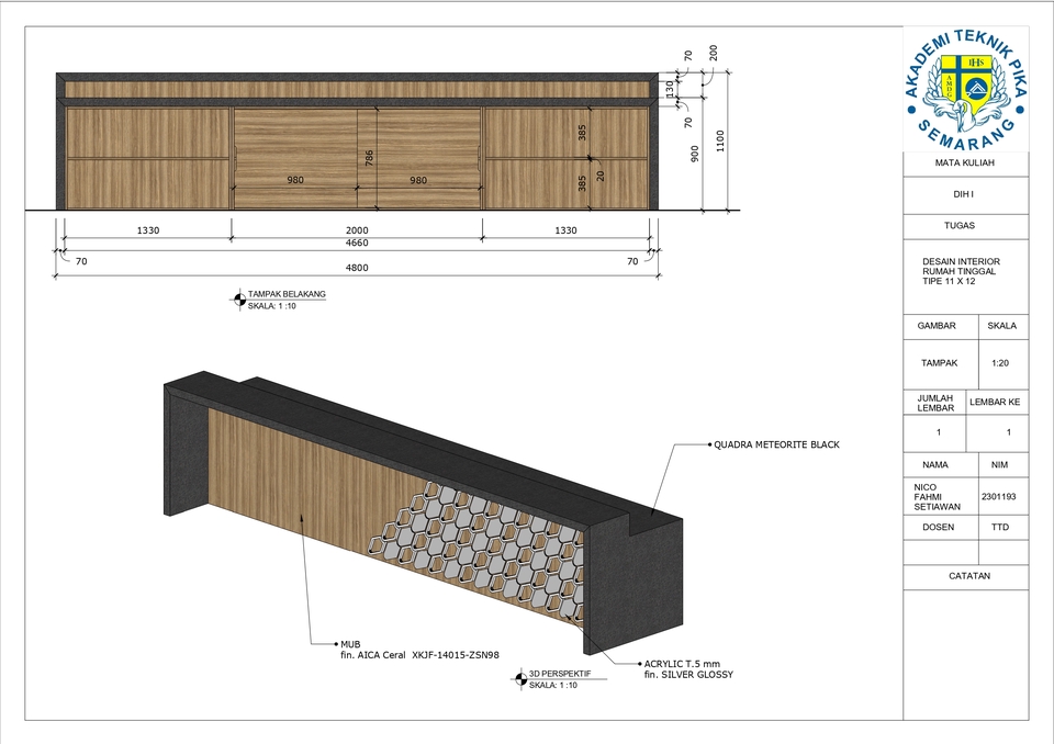 Desain Furniture - Jasa pembuatan Gambar kerja furniture. - 8