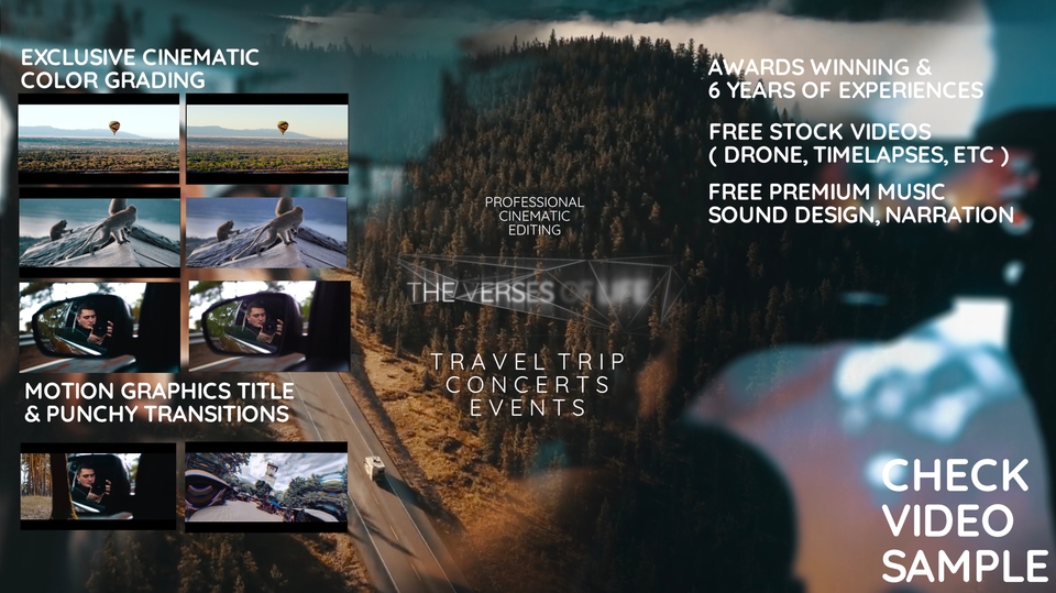 Video Editing - Fluid Story Epic Cinematic Travel Trip Concert Events Video Editing - 1