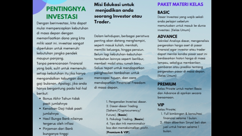 Mentor Investasi dan Trading