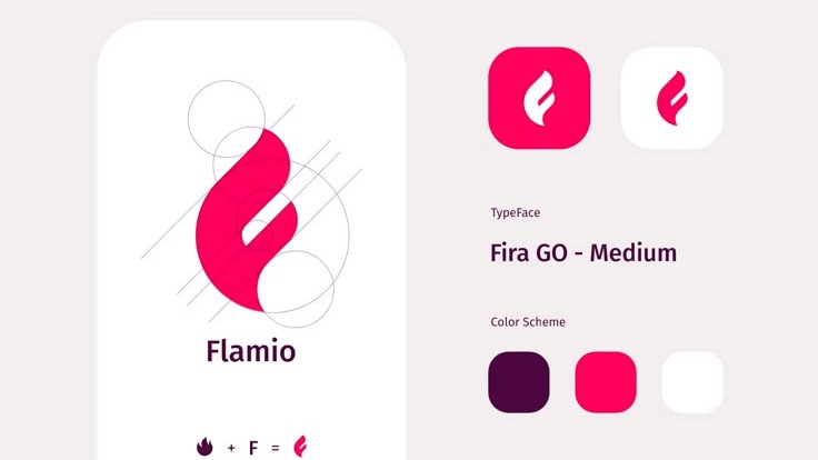 Desain logo online Flameo: Jasa desain logo perusahaan dan logo komunitas keren, harga terjangkau.  Buat logo online shop dan restoran.