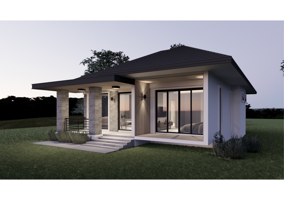 ออกแบบบ้าน3D perspective โมเดลบ้าน3มิติ รับเขียนแบบบ้าน3D ราคาถูก