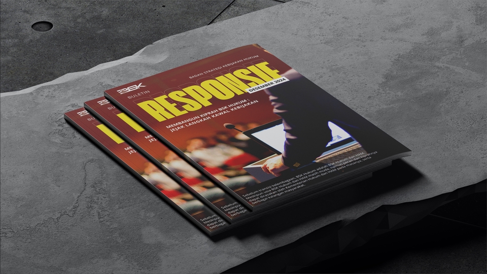 Majalah desain dengan judul "Responsie" yang membahas desain dan digital printing.