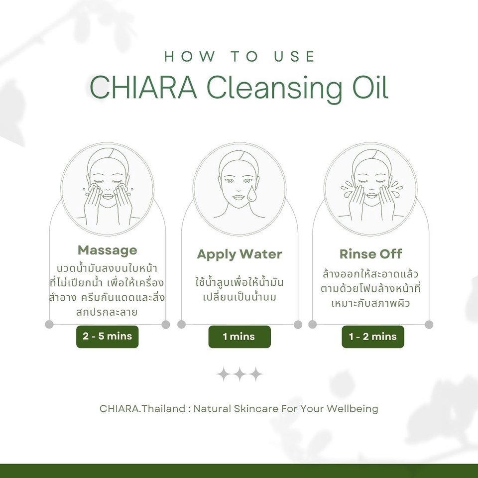 ออกแบบแบนเนอร์ ในเว็บไซต์ รับออกแบบแบนเนอร์ Chiara Cleansing Oil