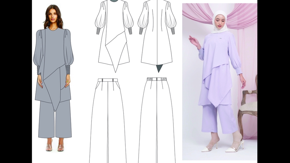 Desain Kaos & Motif - Mendesain untuk busana wanita, pria dan anak Muslim atau Modest - 1