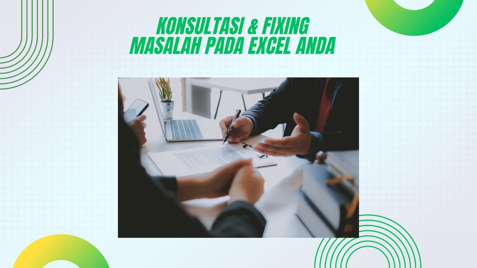 Konsultasi excel dan fixing masalah pada excel anda dengan jasa olah data excel.