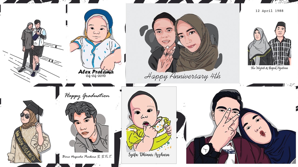 Gambar dan Ilustrasi - JASA ILUSTRASI WAJAH CEPAT - 1