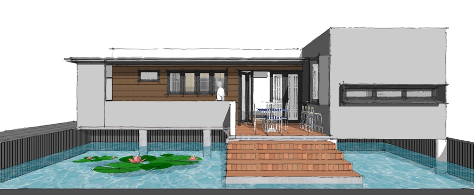 3D & Perspektif - Butuhrancangandesain Arsitektural Rumah Tinggal, Kost, Kantor, Cafe, Sekolah, Siteplan, dll. - 15