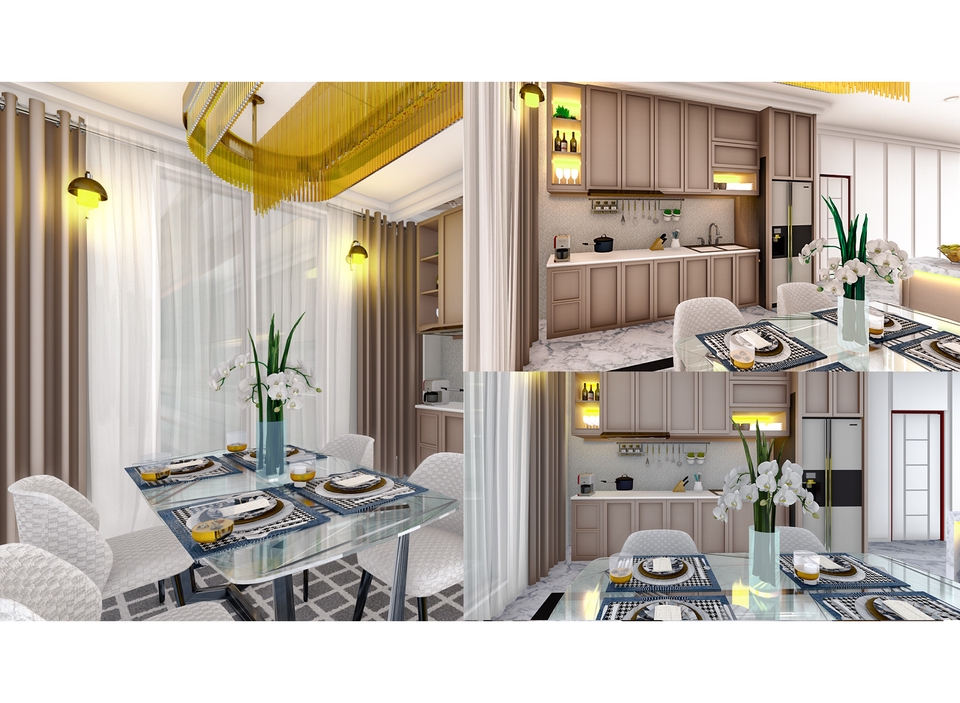 3D & Perspektif - 3D Render Interior & Eksterior - 3