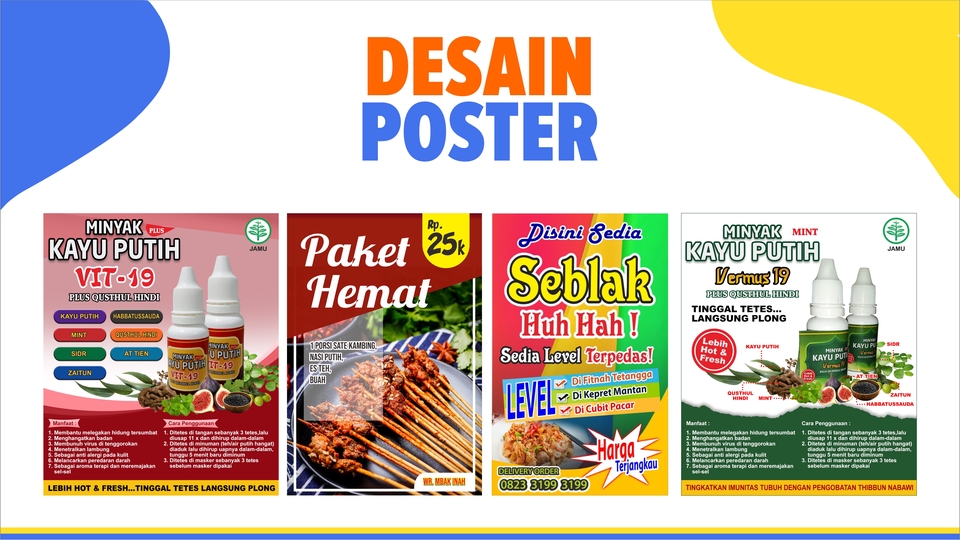 Digital Printing - Jasa Desain Segala Kebutuhan, Bebas Revisi | Banner, Sticker, Poster, Undangan, dll - 7