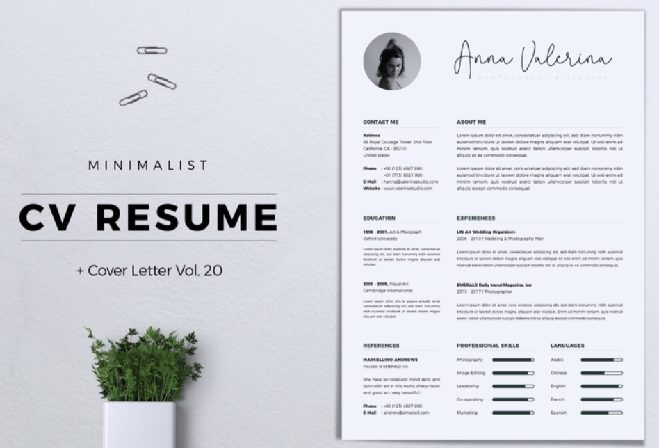 Portfolio & Resume - DESAIN RESUME / CV MINIMALIS DAN PROFESIONAL - 2