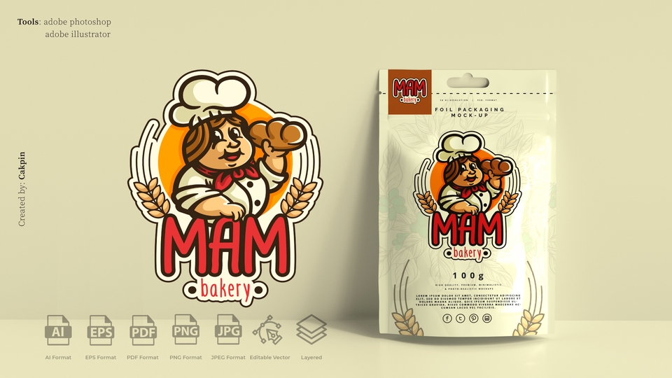 Logo - DESAIN LOGO UNTUK USAHA MAKANAN DAN MINUMAN (BAKERY, COFFEE SHOP, RESTORAN, CAFE, UMKM DLL.) - 6