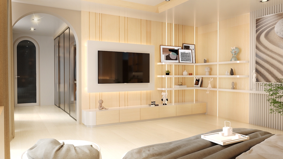 3D Perspective - รับออกแบบภายในบ้าน คอนโด ขึ้น 3D Model เสมือนจริง - 19