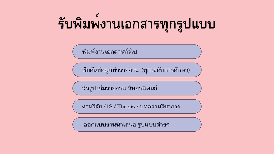 พิมพ์งาน และคีย์ข้อมูล - รับพิมพ์งานเอกสารทุกรูปแบบ - 2