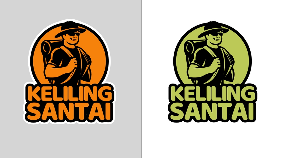 Jasa desain logo keren untuk usaha keliling santai