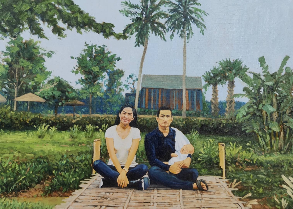 วาดภาพเหมือน Portrait - รับวาดภาพเหมือนตามสั่ง Portrait, Landscape, Animals และ งาน Re-product - 6