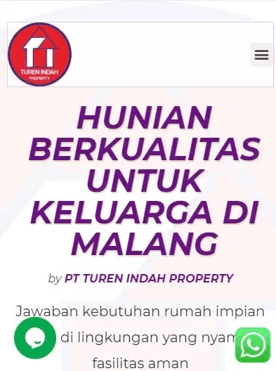 Jasa pembuatan website perumahan di Malang untuk keluarga dengan kualitas terbaik dan harga terjangkau.