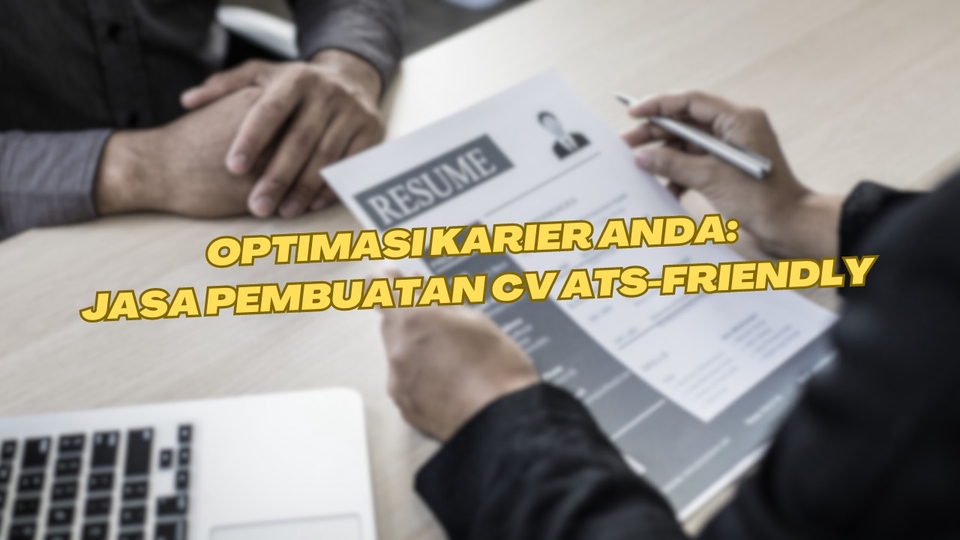 Jasa pembuatan CV profesional dan ATS-friendly untuk meningkatkan peluang Anda mendapatkan pekerjaan. Desain CV menarik dan unik untuk menonjol dari pelamar lainnya.