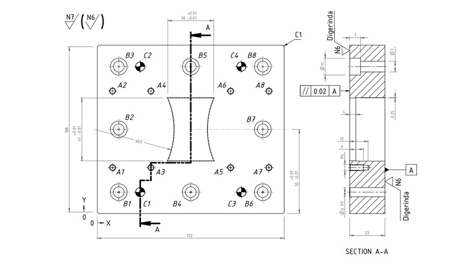 CAD Drawing - MENGGAMBAR 2D BAGIAN MEKANIK DENGAN AUTOCAD SOLIDWORKS REVISI TAK TERBATAS - 11