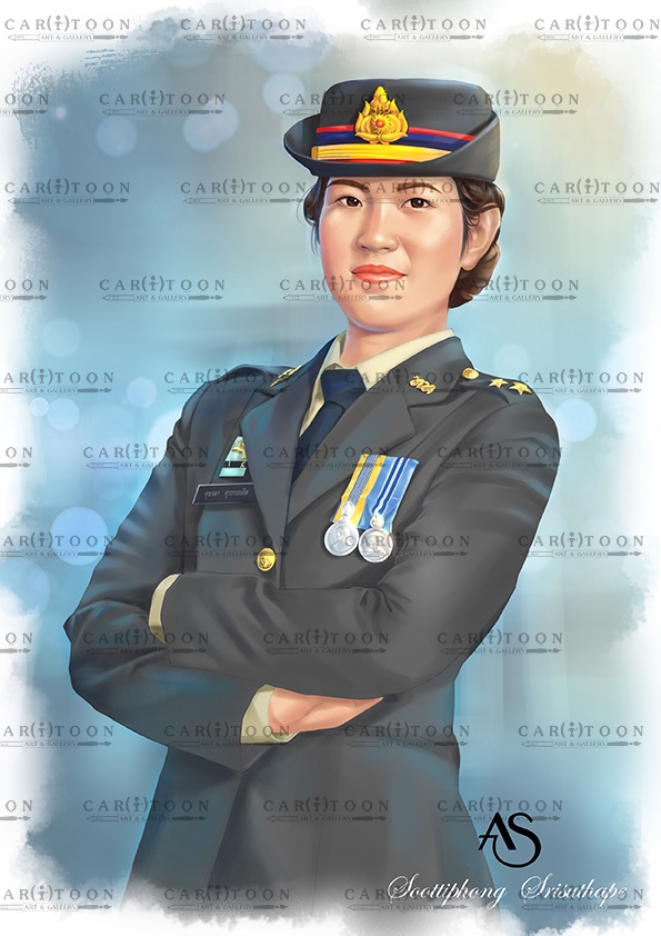 วาดภาพเหมือน Portrait - รับวาดภาพเหมือน portrait สไตล์สีน้ำ เทคนิคDigital painting - 15