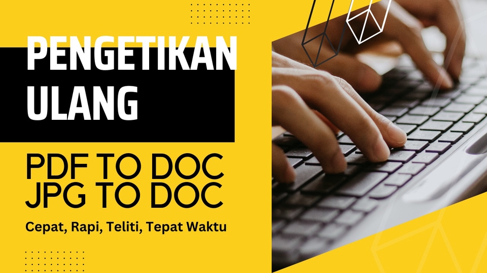 Pengetikan Umum - Pengetikan Ulang PDF/JPG to Word, Pengetikan Tugas dan Makalah - 1