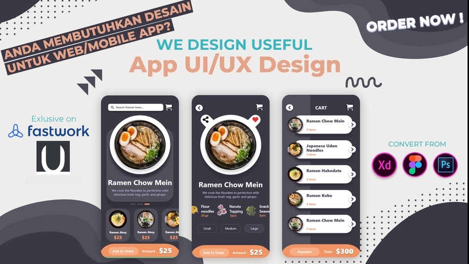 UI & UX Design - Desain Tampilan UI/UX Untuk Mobile App, Website / Landing Page. - 1