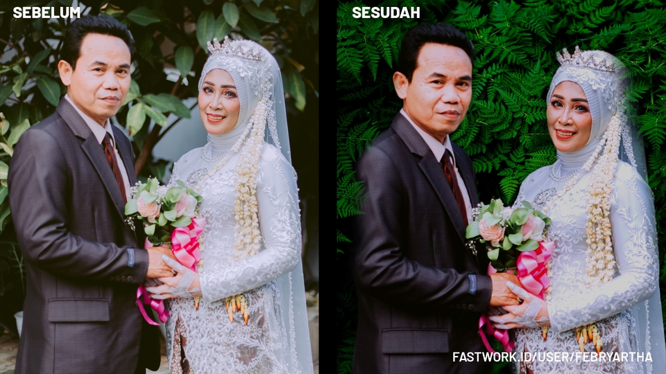 Edit Gambar & Photoshop - Edit foto professional ala studio, foto pernikahan, wisuda, couple, keluarga dll - 3