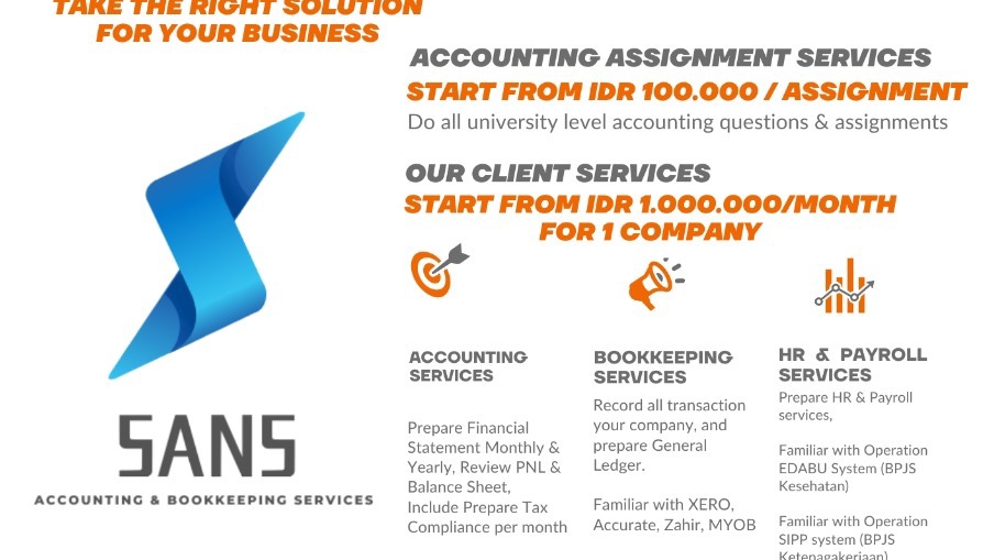 Akuntansi dan Keuangan - Bookeping Services, Tax Services, HR Services - 1