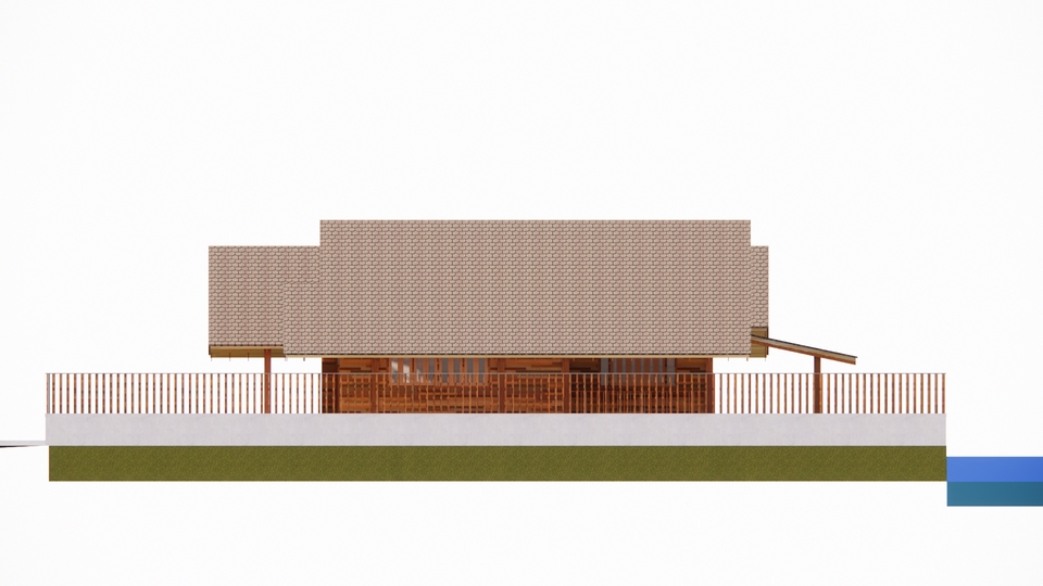 ทำโมเดล 3D - ขึ้นโมเดล 3D model Sketch up บ้าน อาคาร ตามแบบ - 3