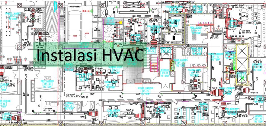Jasa drafter autocad murah, gambar desain instalasi HVAC, drafter freelance
