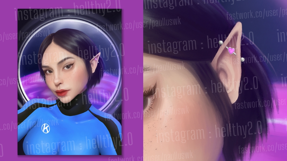 วาดภาพประกอบ - รับวาดรูปประกอบปกนิยาย, หนังสือ, Conceptual Art Design ฯลฯ สอบถามได้เลย~ - 3